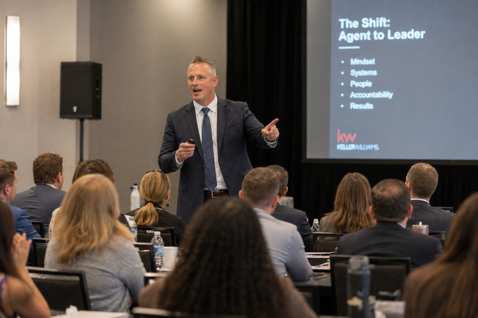 Brian Barry leading a leadership session for Keller Williams